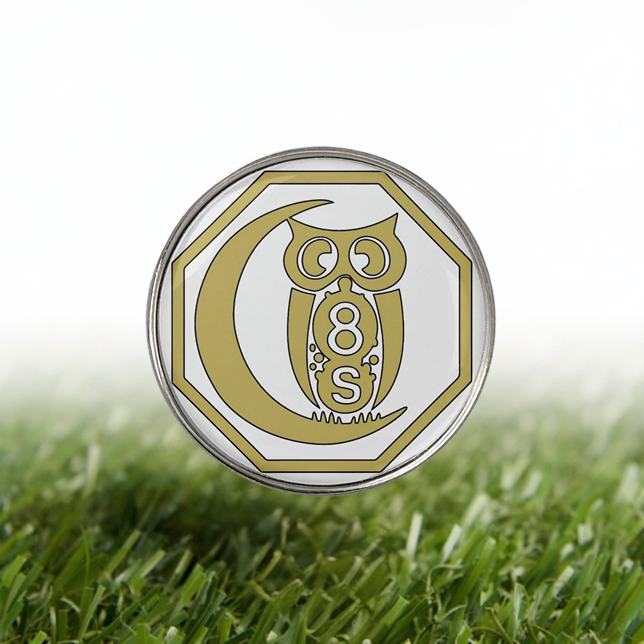 Golf Ball Marker Old Gold Crest