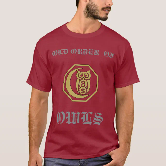 Owl T-Shirt Crest Maroon and Gold